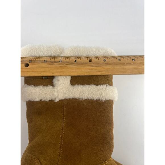 Koolaburra Ugg Winter Boots Womens Size 8 Brown Tan Suede Chestnut Tall New - Picture 11 of 11